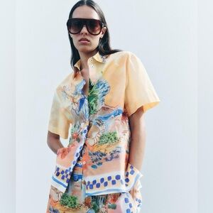 ZARA PRINTED SHIRT ZW COLLECTION